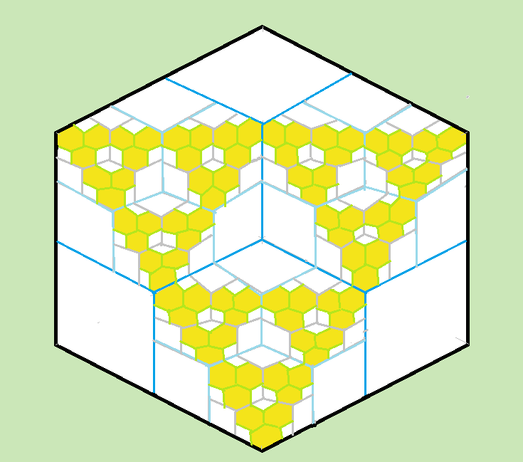 Picture of a hexagon/rhombus