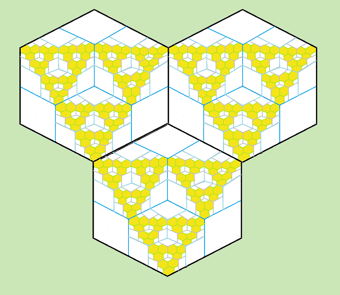 Picture of a trihexagons/rhombus